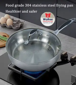 6.5cm Kaisavilla Stainless Non-Stick Frying Pan- Glass-Lid