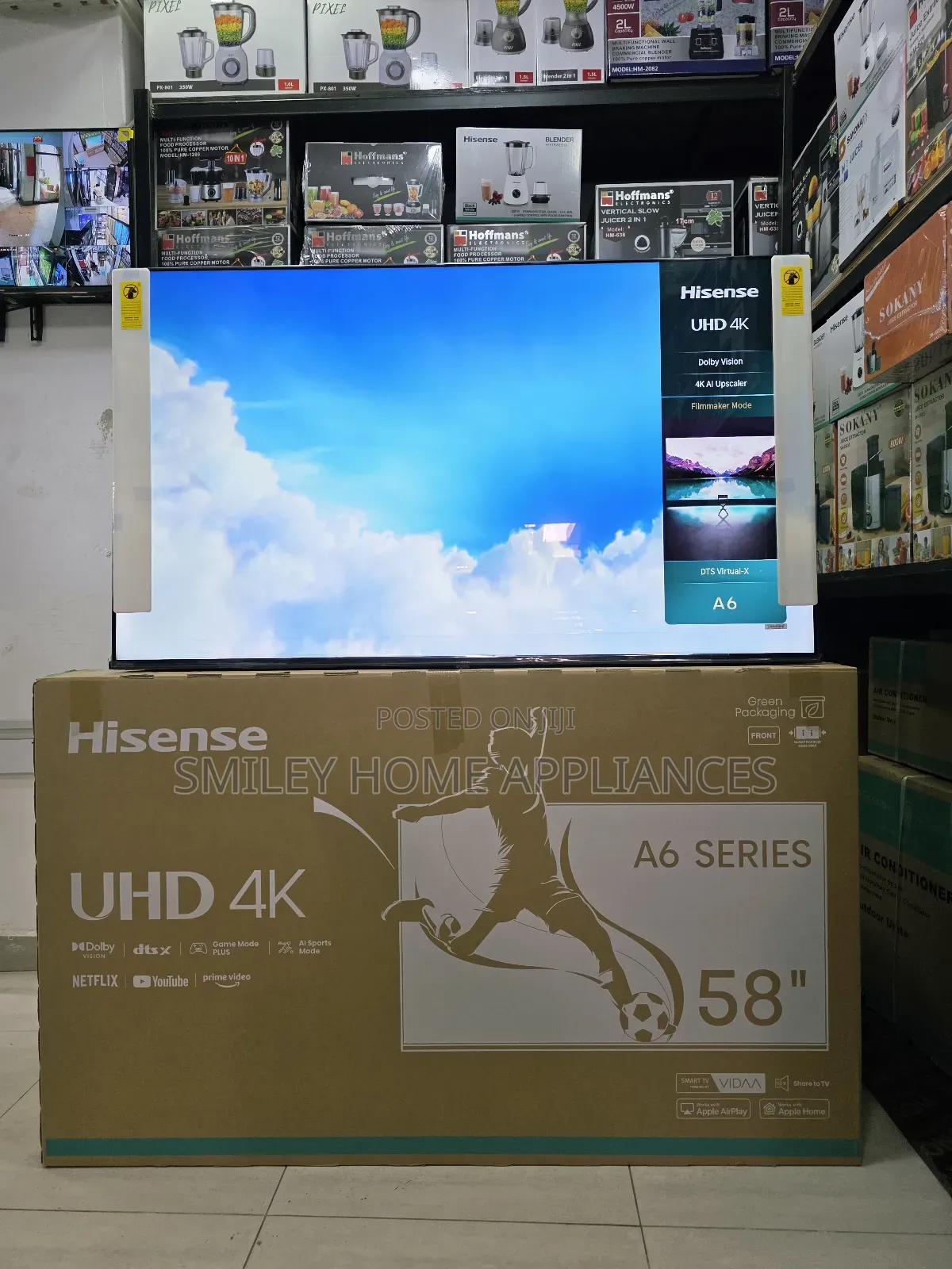 58inches Hisense Uhd- A6 Series Vidaa Smart Tv at Discount
