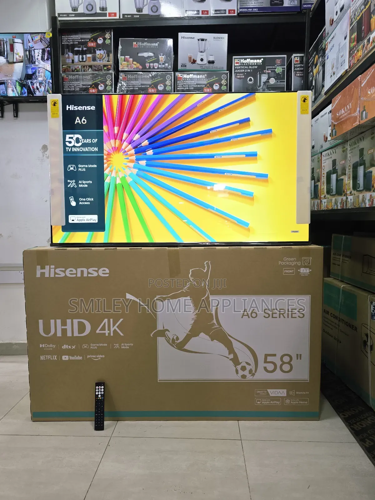 Cut Price on 58inches Hisense Uhd- A6series Smart Vidda Tv