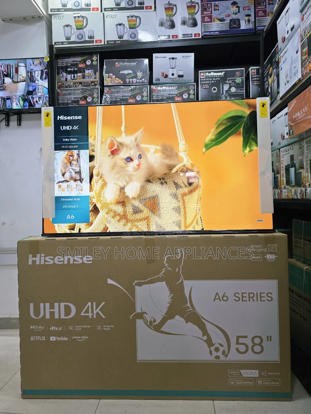 Hisense 58inches Uhd4k Vidaa Tv With Dolby Atmos Sound