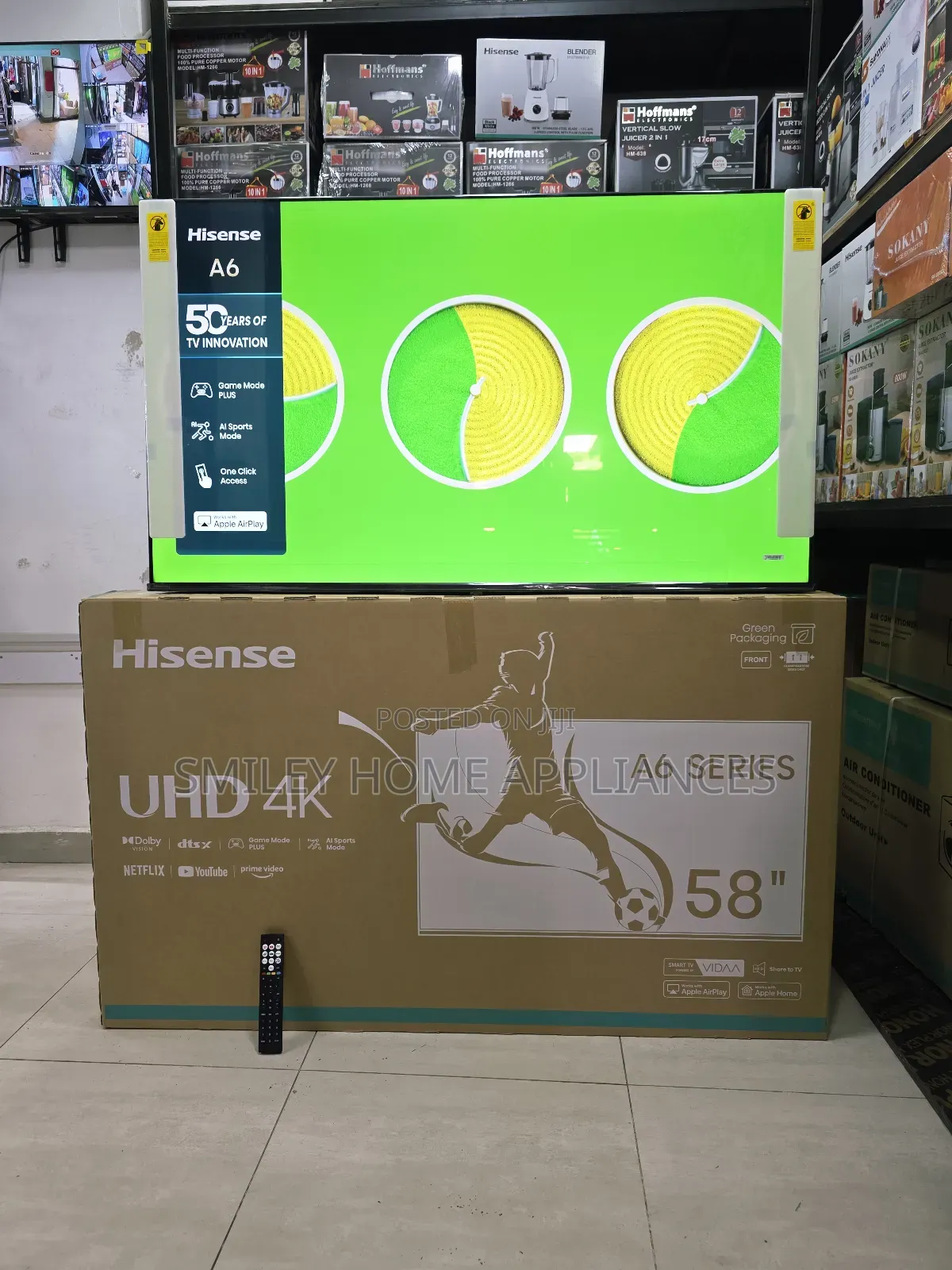 Hisense 58inches Uhd4k Vidaa Tv With Dolby Atmos Sound