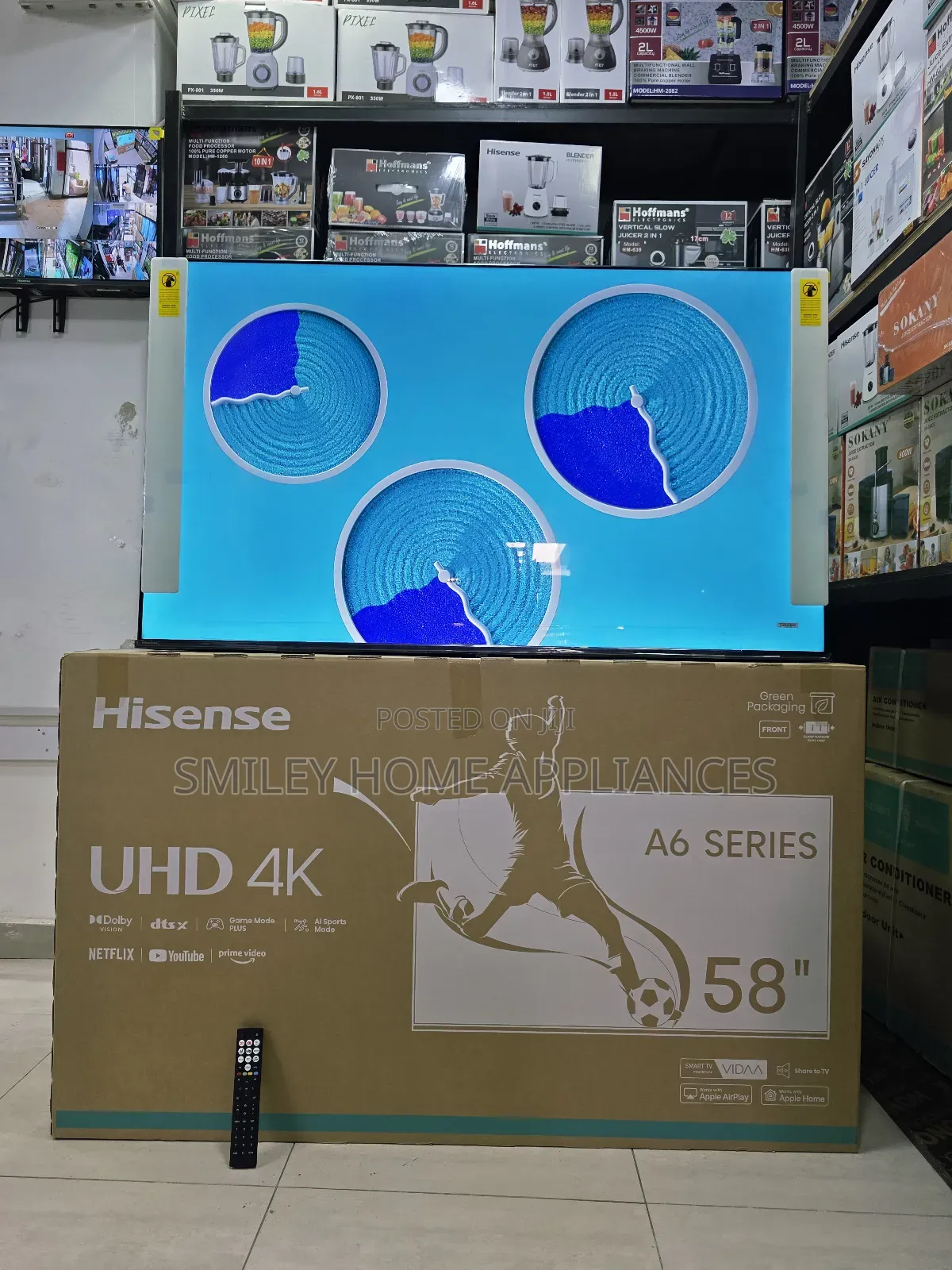 Hisense 58inches Uhd4k A6series Vidaa Tv With Dolby Atmos