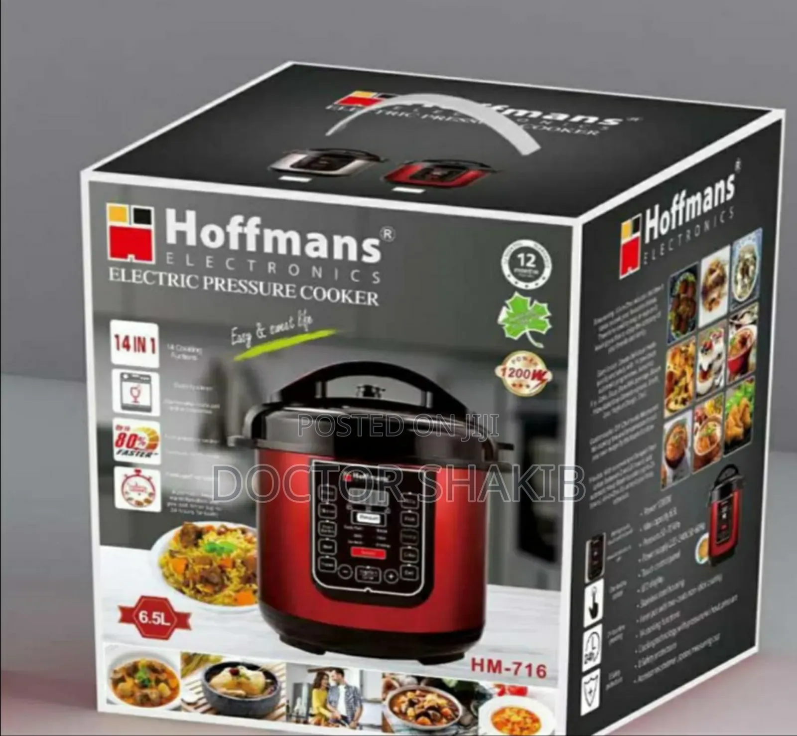 Qualityhome and Work Electric Oven Pressure Cooker 14in16.5l