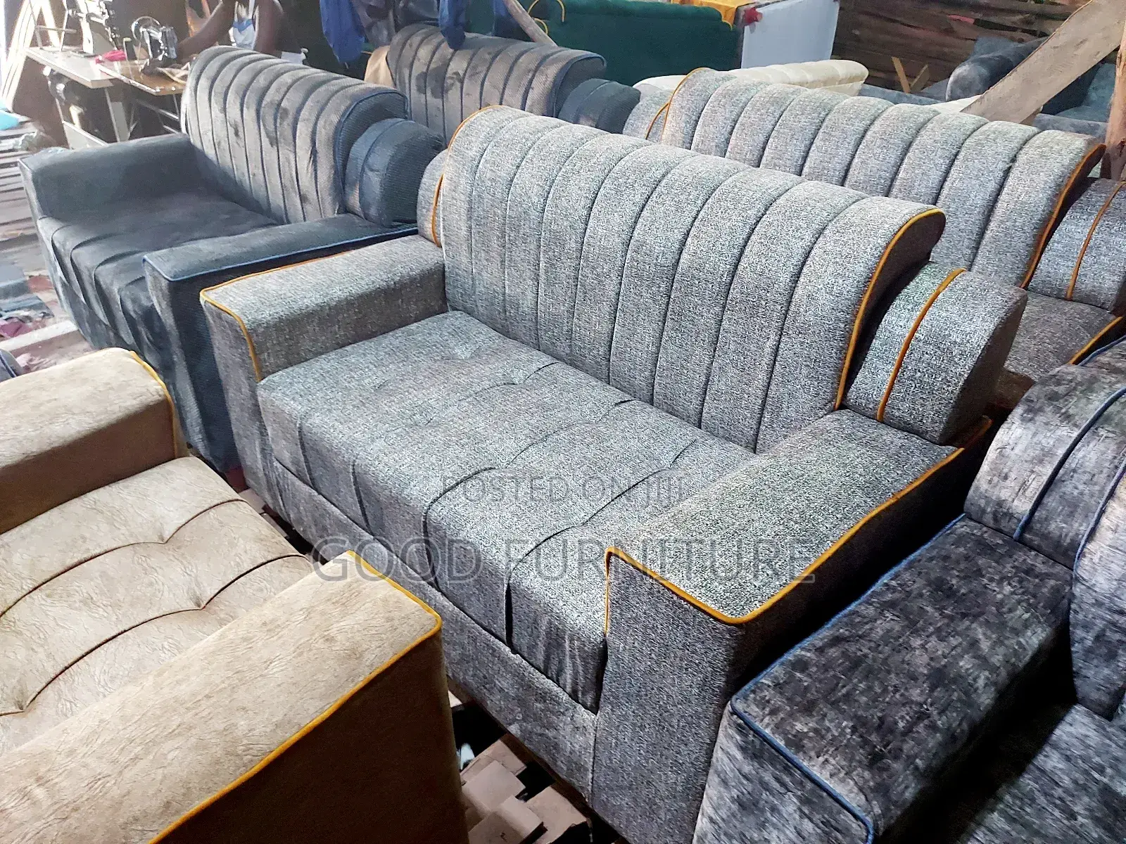 Good Looking Five Seaters Sofas Set