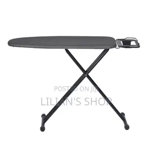 Heat Resistant Fabric Ironing Board With Iron Rest