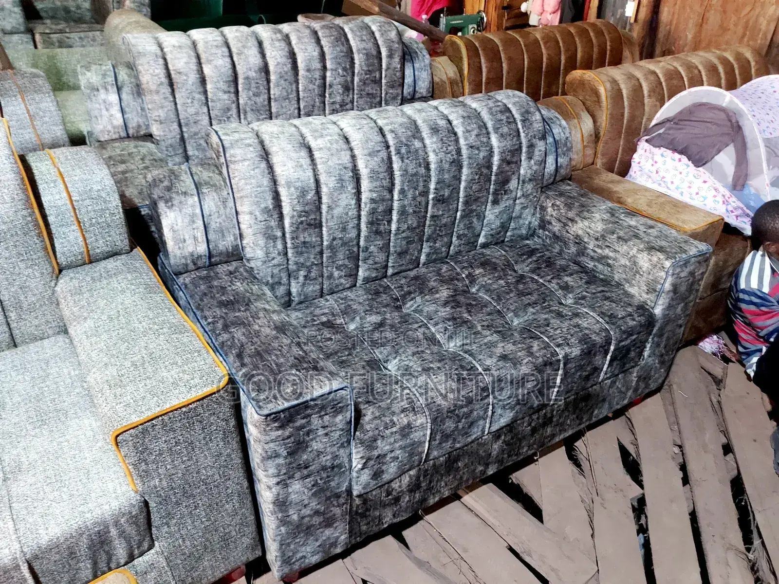 High Density Five Seaters Sofas Set