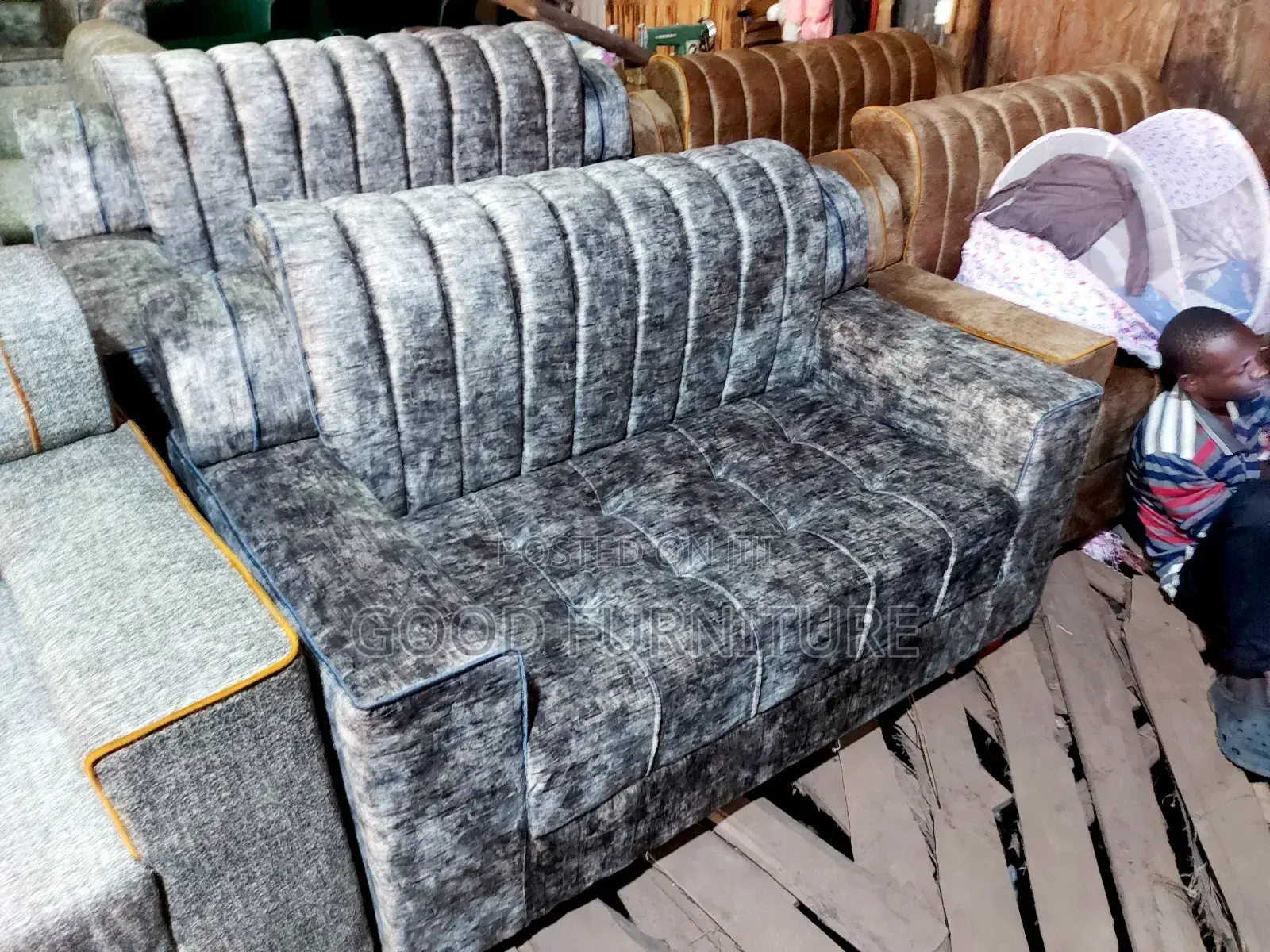 High Density Five Seaters Sofas Set