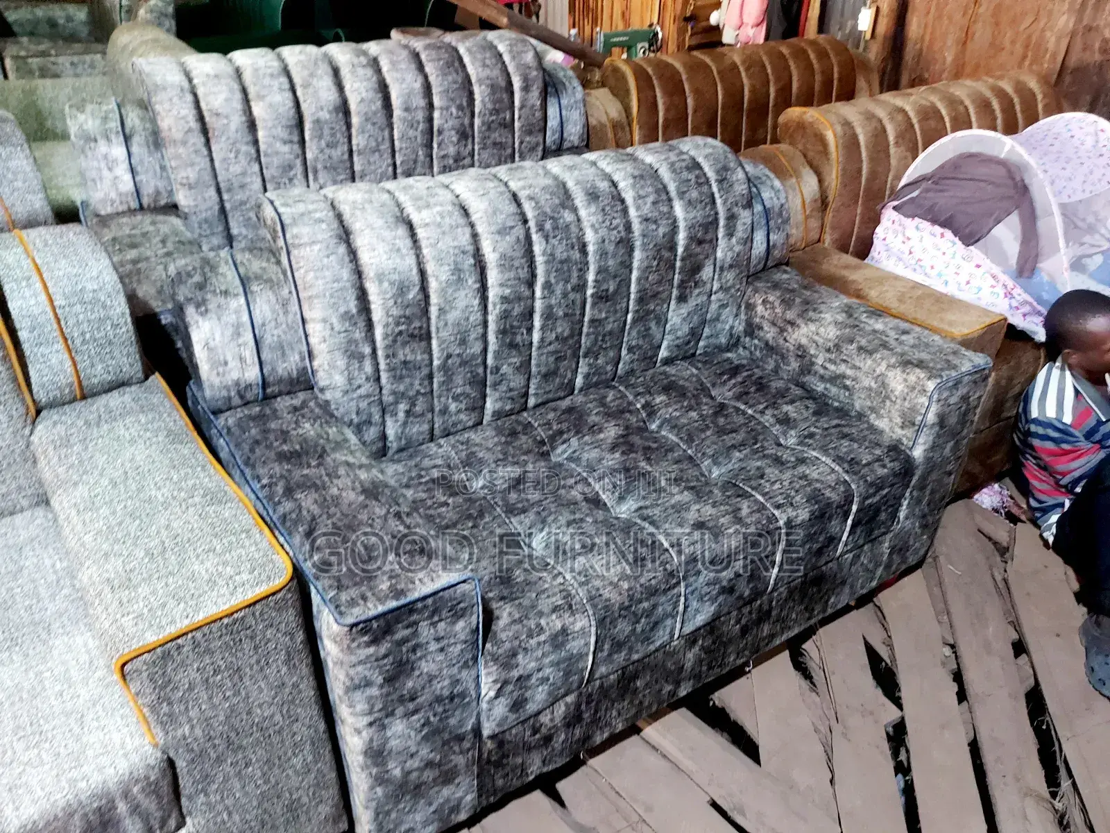 High Density Five Seaters Sofas Set