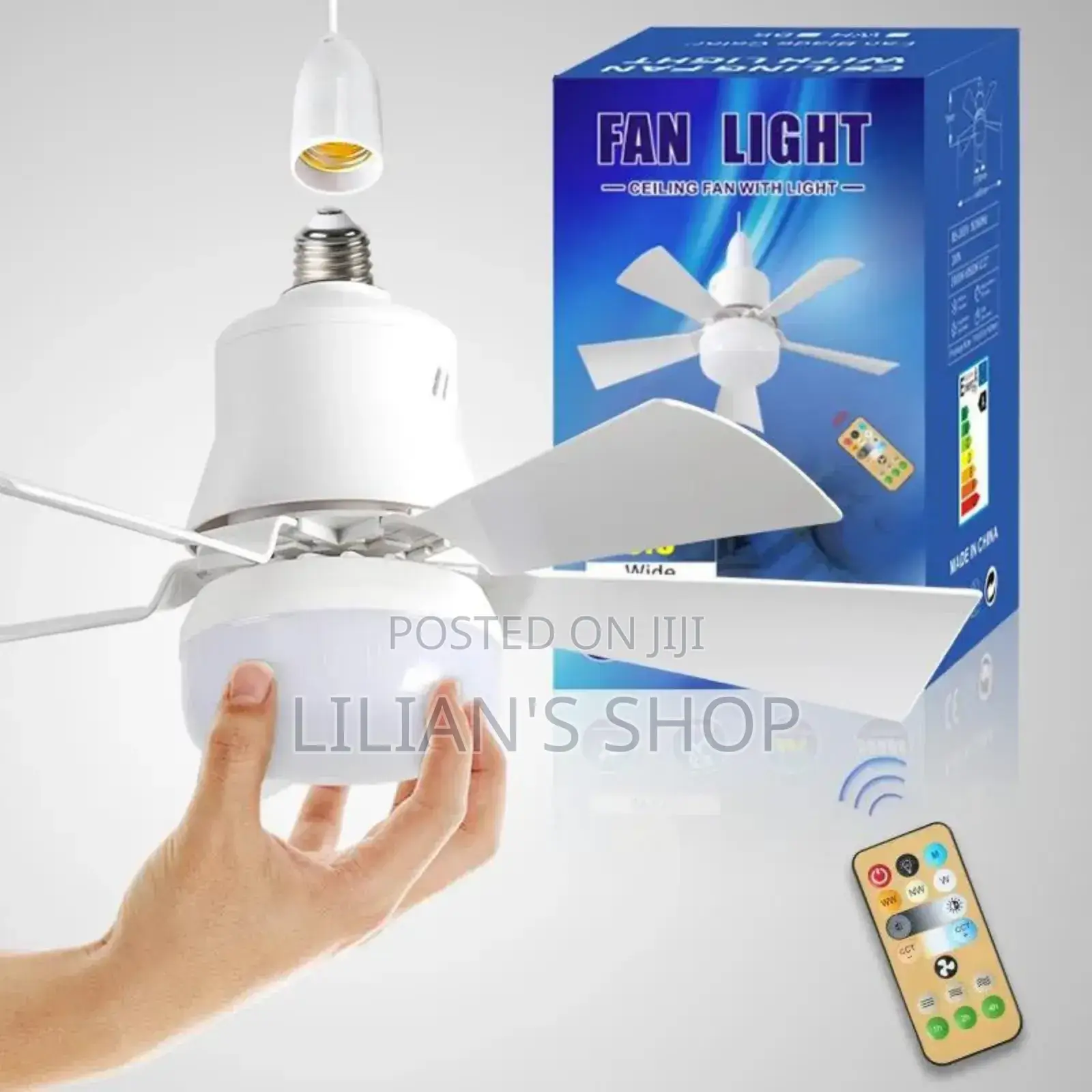 Electric Bulb With Fan and Remote