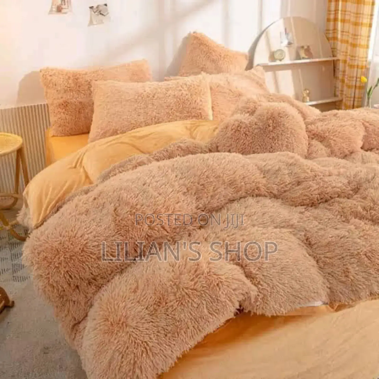 Fluffy Bed Duvet Color Vary 5by6 and 6by6 , 4 Piece