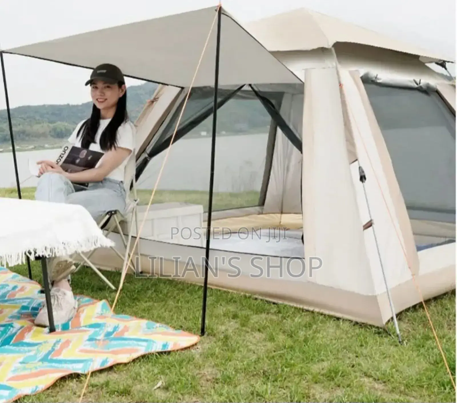 Camping Outdoor Tent for Picnic , Trips Consumes 4 People