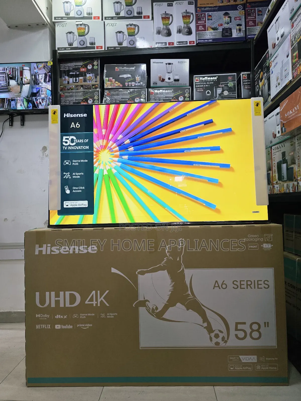 Newly Discounted 58inches Hisense A6 Series Vidaa Smart Tv