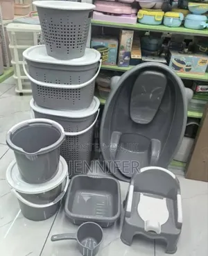 Photo - Baby Bath Set With Laundry Baskets
