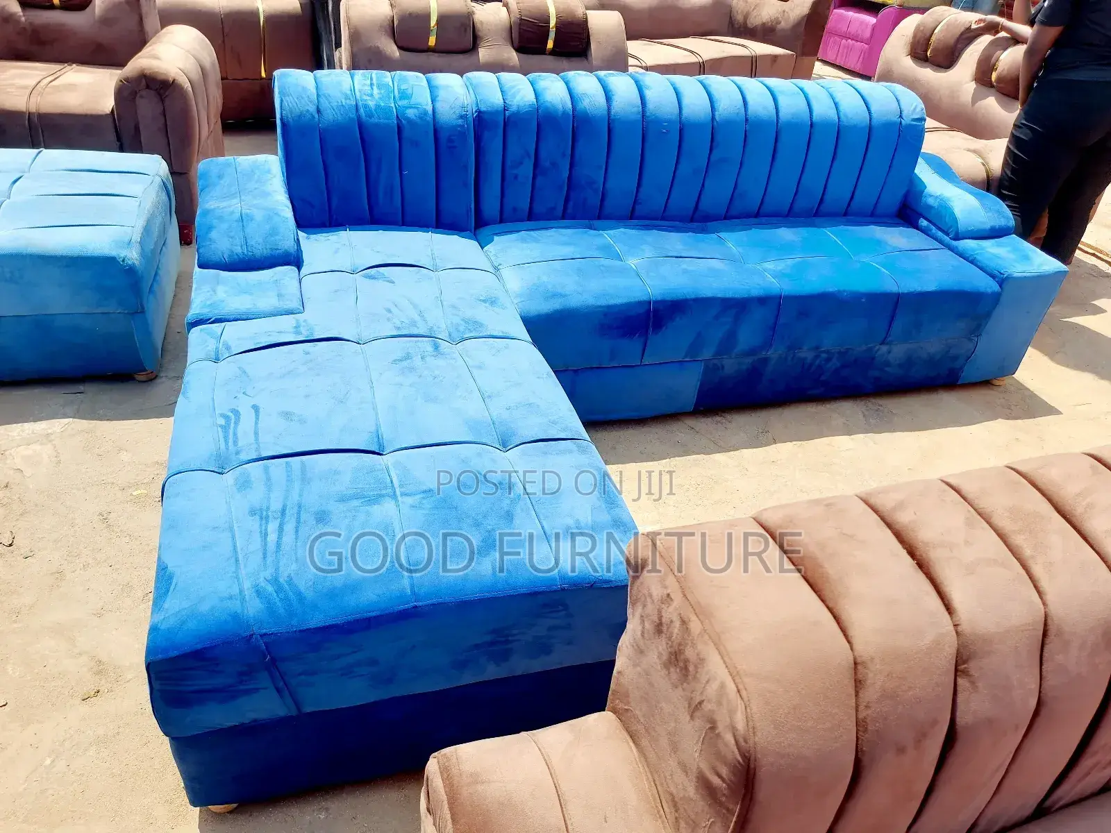Lovely L Sofa Set
