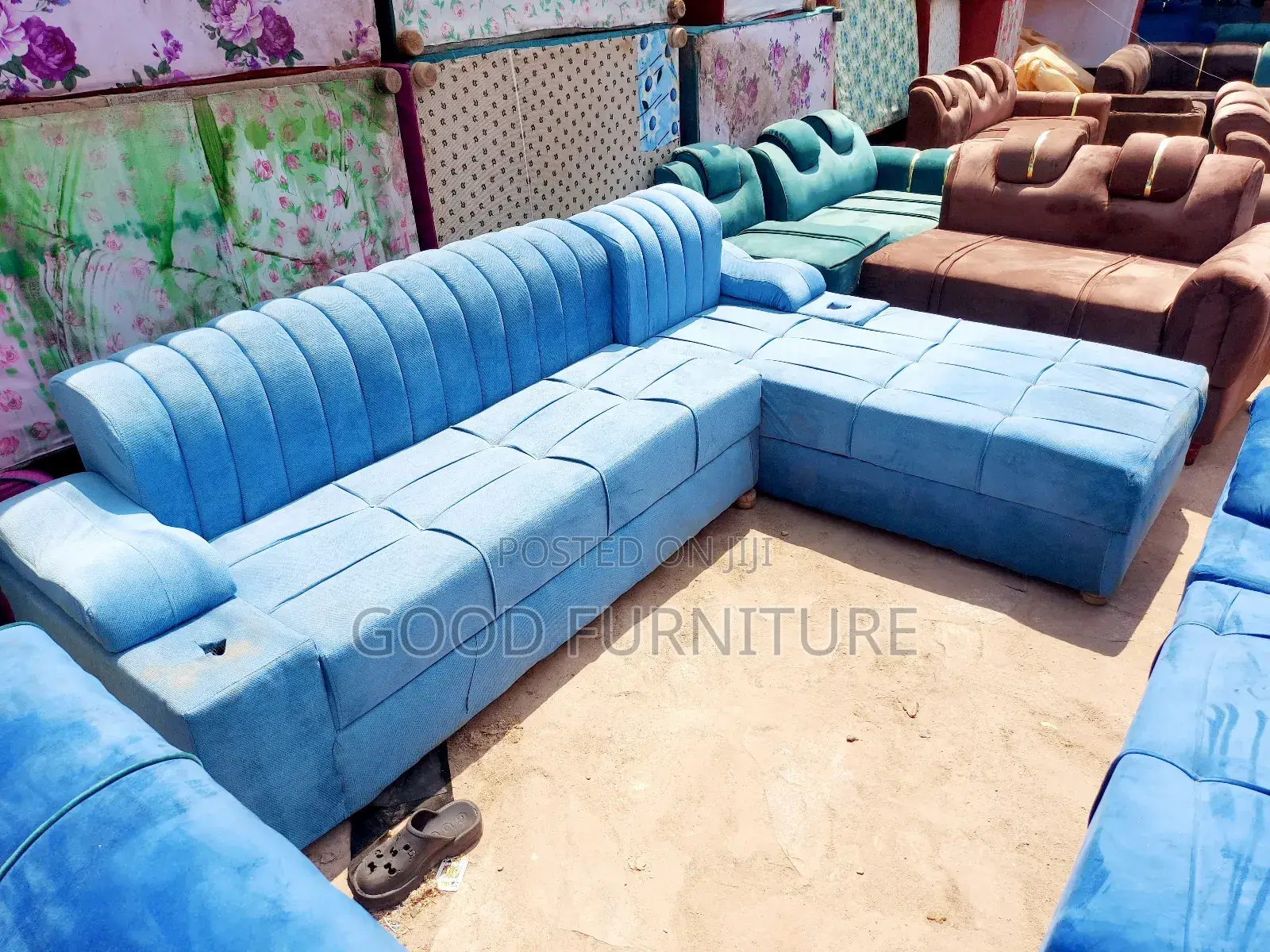 Lovely L Sofa Set
