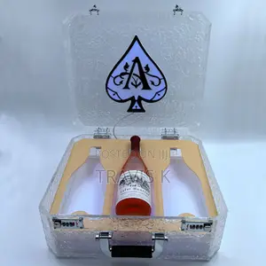 Rechargeable Ace of Spade 3 Bottle Wine Presenter