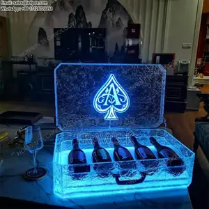 Ace of Spade Led Champagne Bottle Presenter