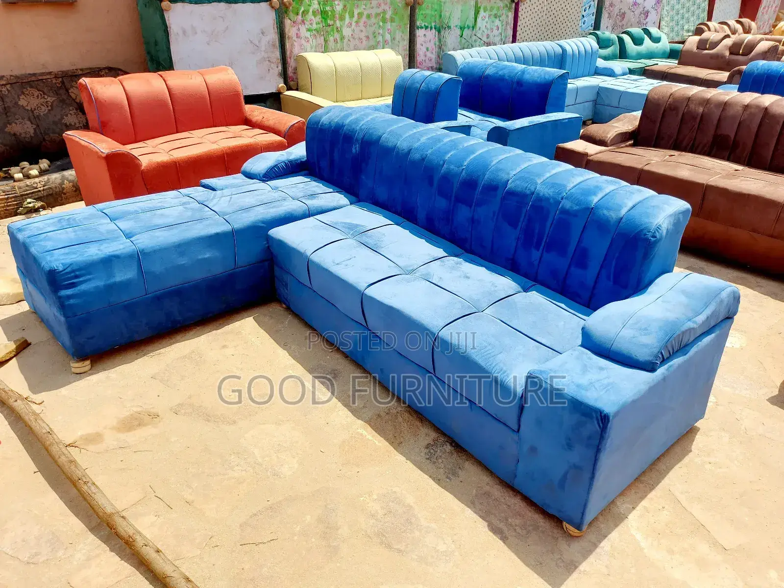 Lovely L Sofa Set