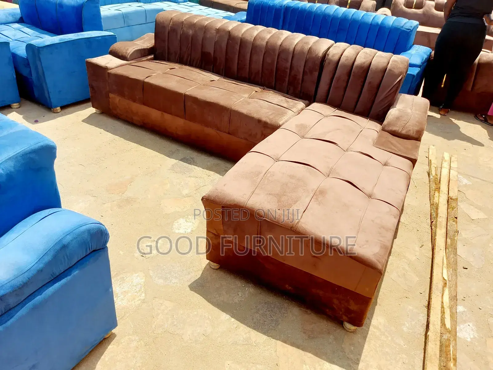 Dependable Five Seaters L Sofas Set