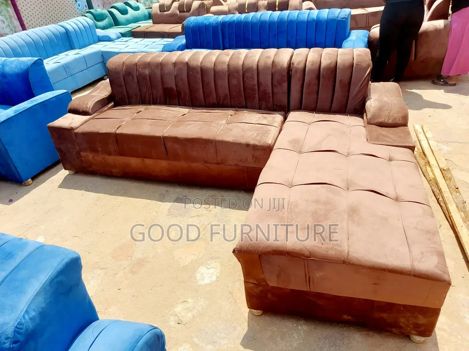 Dependable Five Seaters L Sofas Set