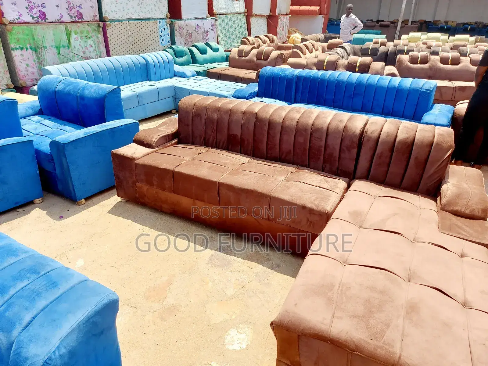 Dependable Five Seaters L Sofas Set