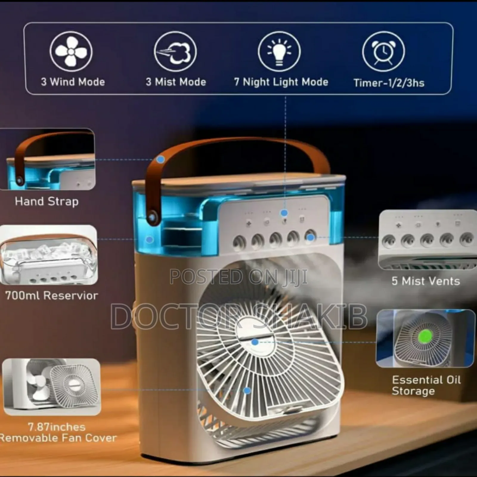 Newportable Air Conditioner, Cooling Fan (20cm X 9cm X 26cm)
