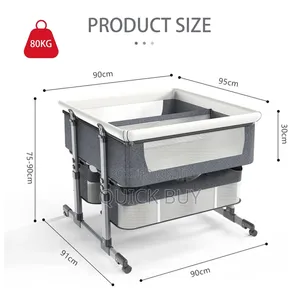 Twin Bassinet Fot Infant, Bedside Crib for 2 Babies