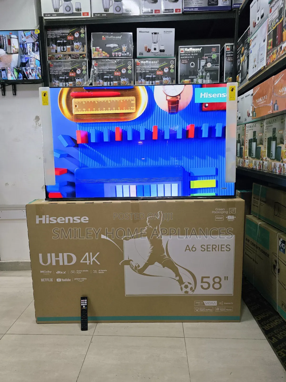 Nnewly Restocked 58inches Hisense Uhd- Vidaa Tv at Discount