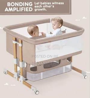 Twin Bassinet Fot Infant, Bedside Crib for 2 Babies