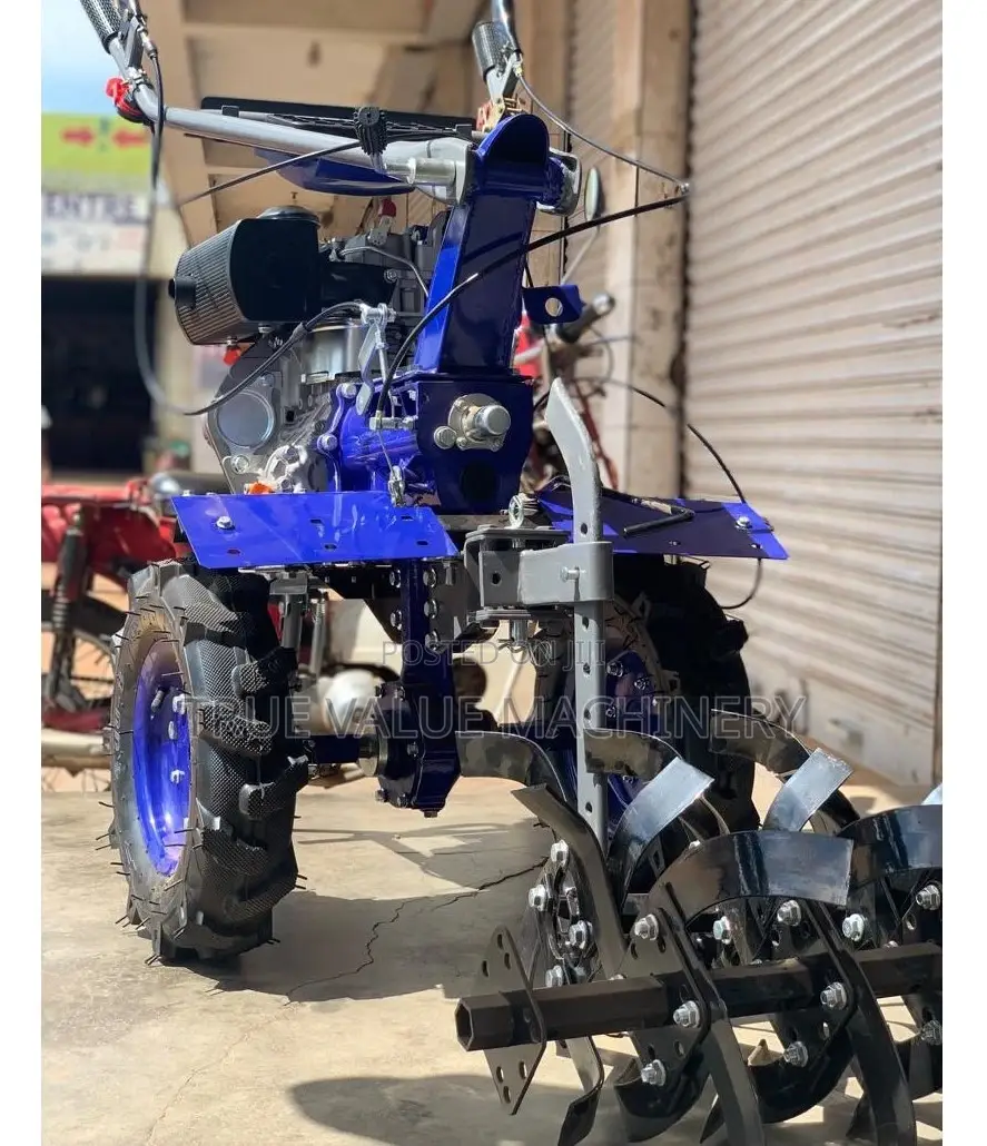 Garden Tiller With Full Blade Set