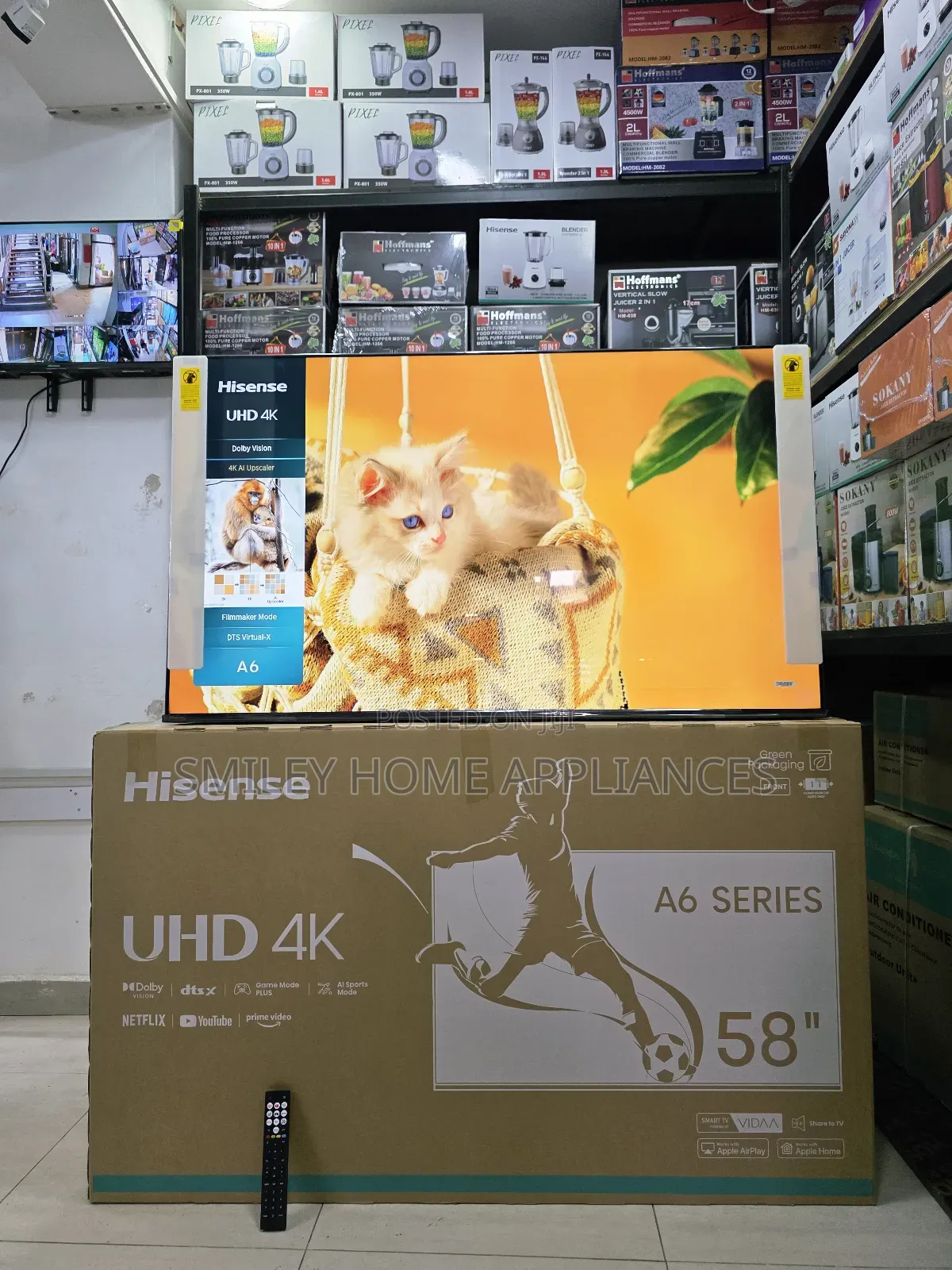 Newly Restocked Hisense 58inches Ultra Hd- Vidaa Smart Tv