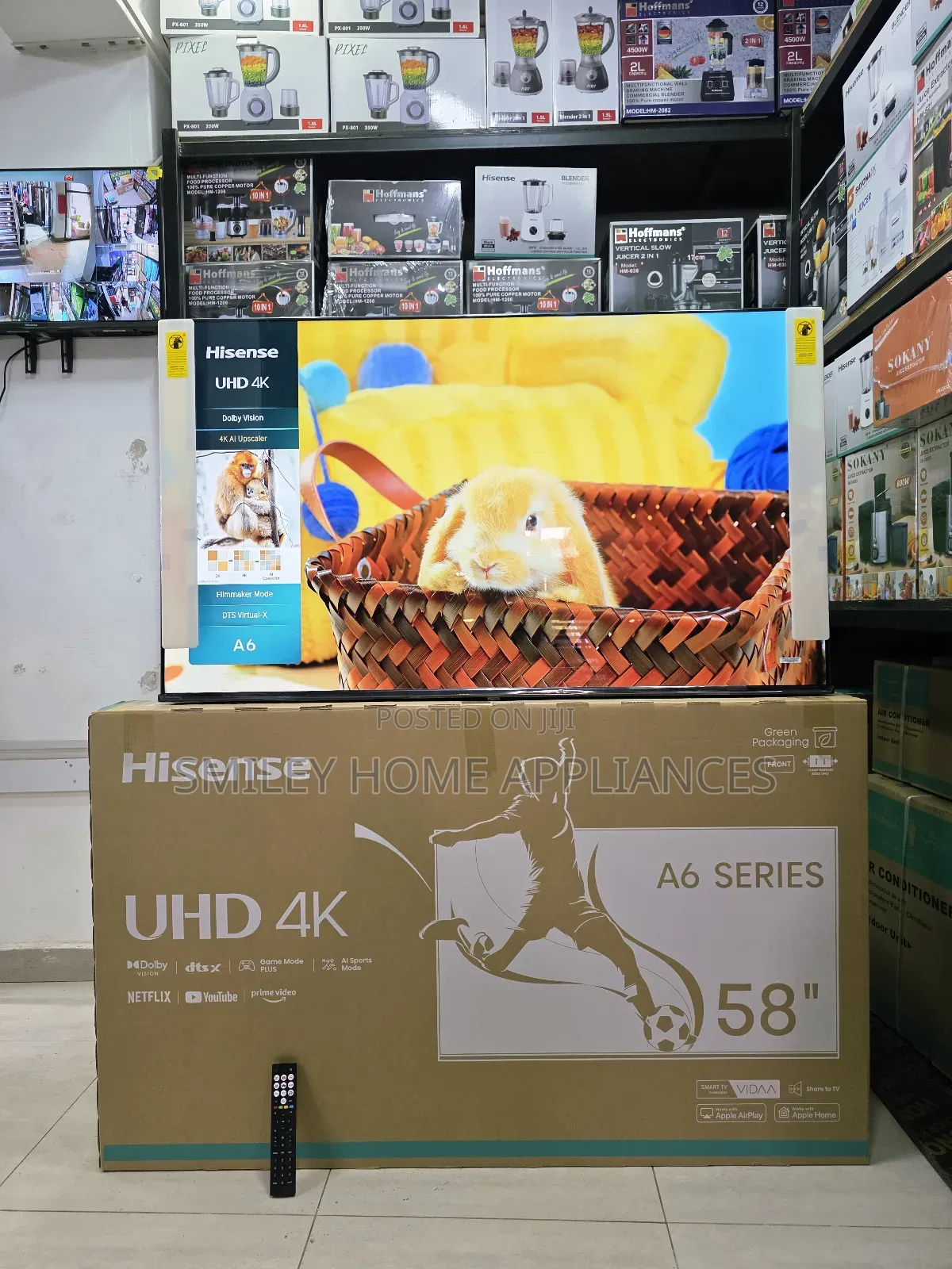 Newly Restocked Hisense 58inches Ultra Hd- Vidaa Smart Tv