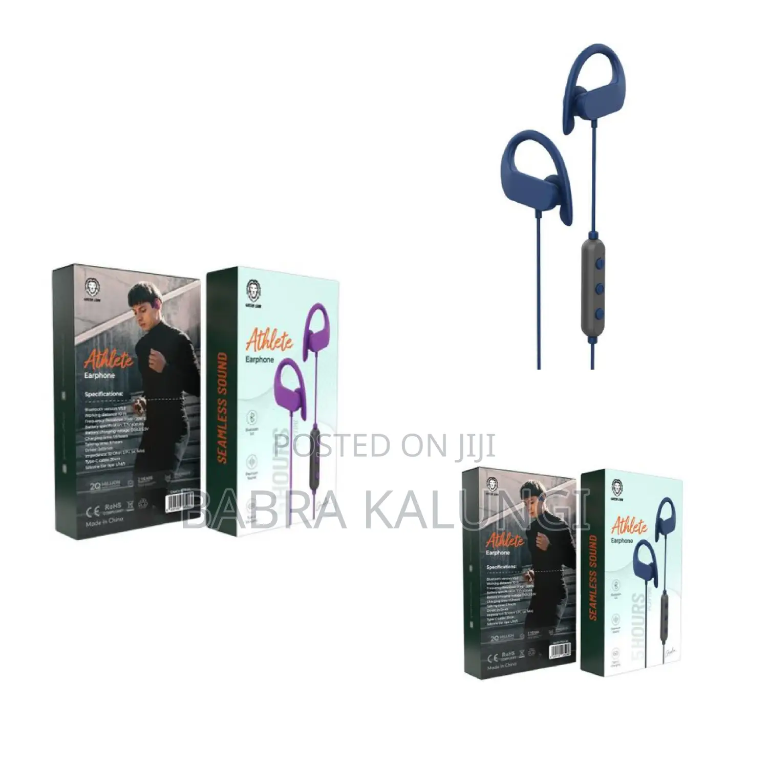Green Lion Athlete Bluetooth Earphones.