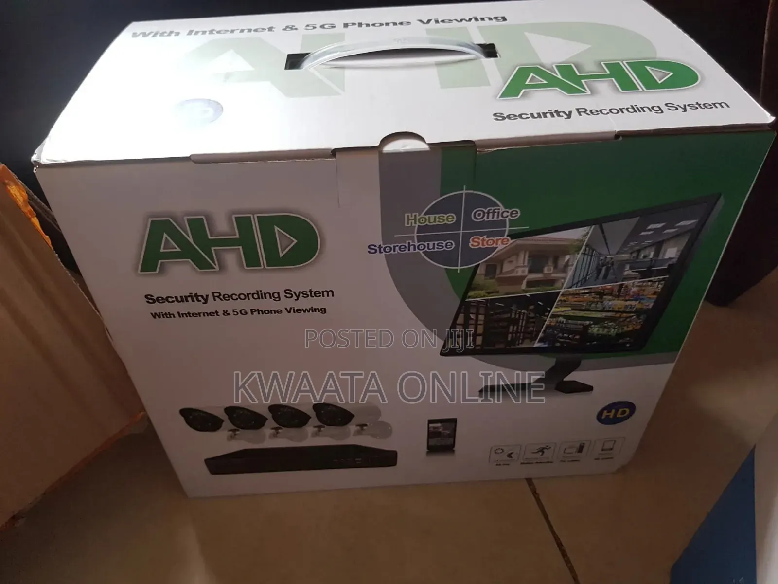 Video Surveillance Kit Dvr 4 Full Cctv Ahd Cameras