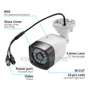 Video Surveillance Kit Dvr 4 Full Cctv Ahd Cameras