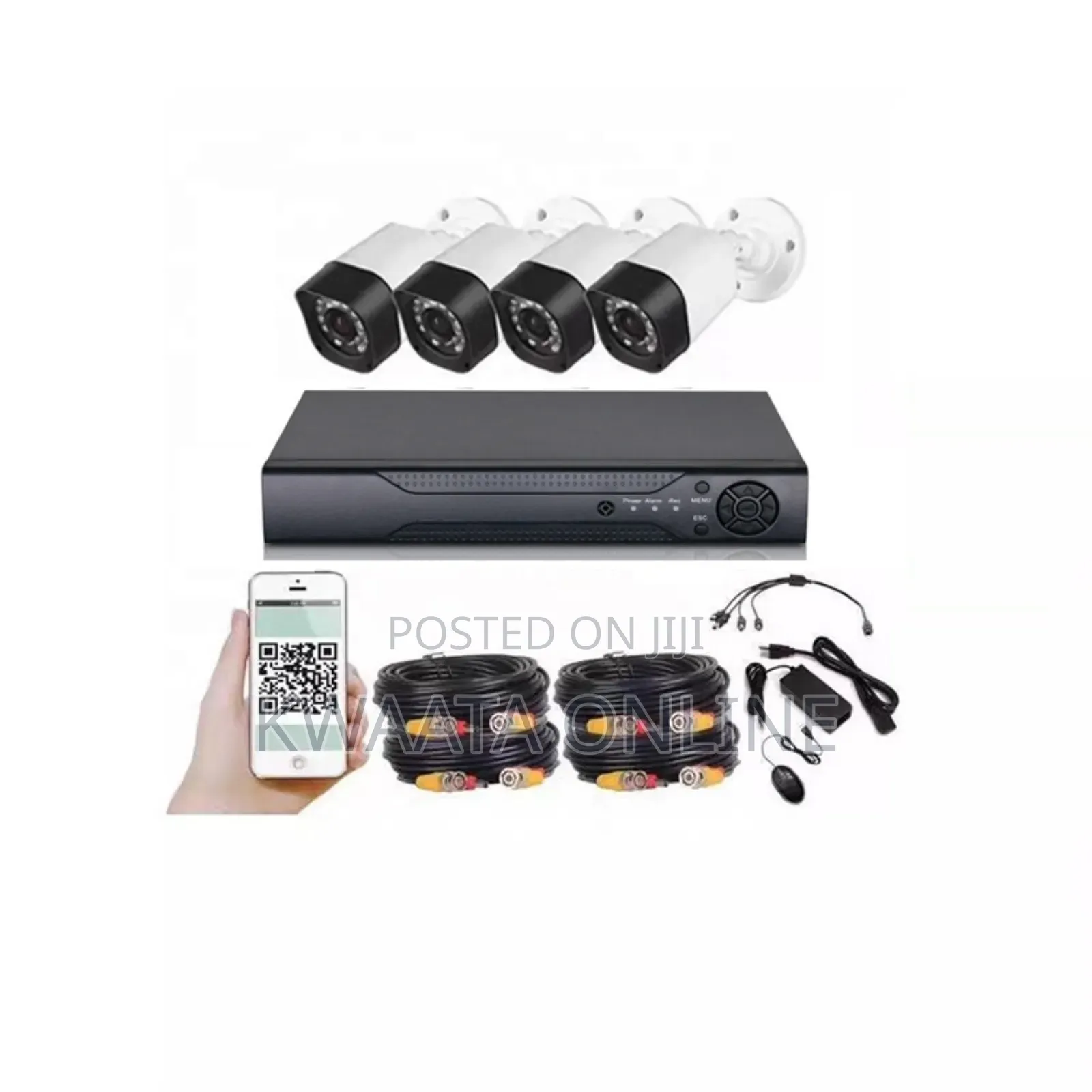 Video Surveillance Kit Dvr 4 Full Cctv Ahd Cameras