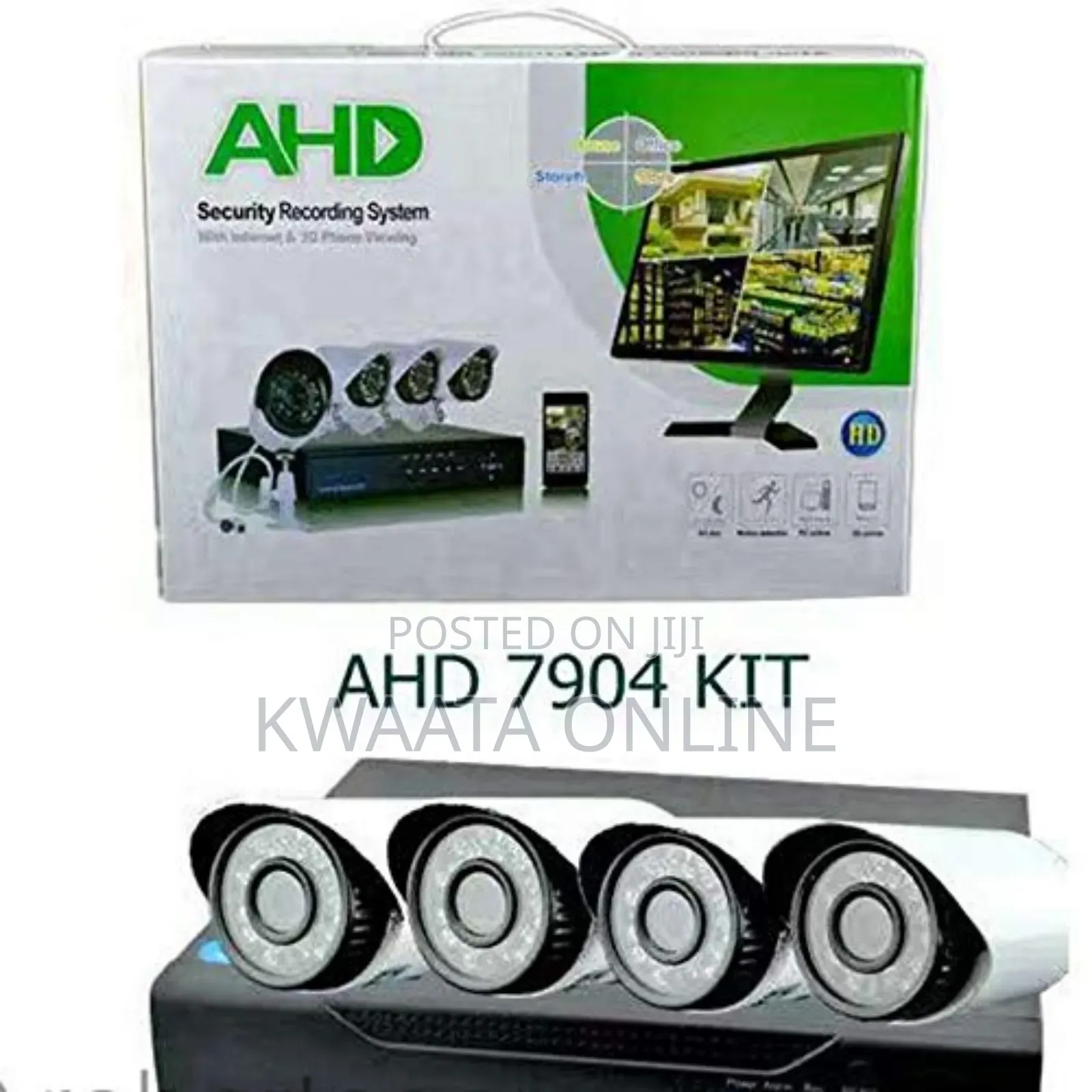 Video Surveillance Kit Dvr 4 Full Cctv Ahd Cameras