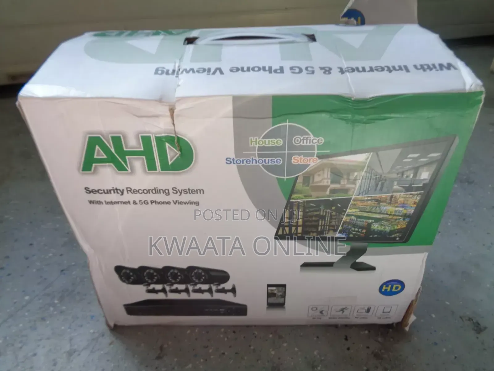 Video Surveillance Kit Dvr 4 Full Cctv Ahd Cameras