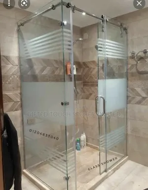 Sandblasted Glass Shower