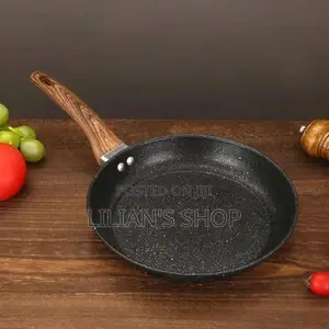 26cm Granite Eco Friendly Frying Pan With Wood Handle