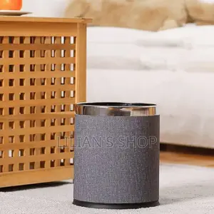 Cylindrical Trash Bin