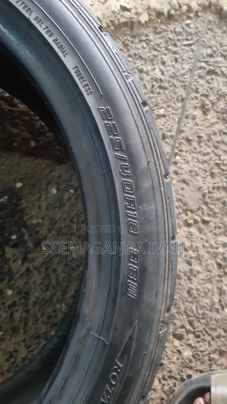 225/40r18 Direzza Dunlop Used Tyre