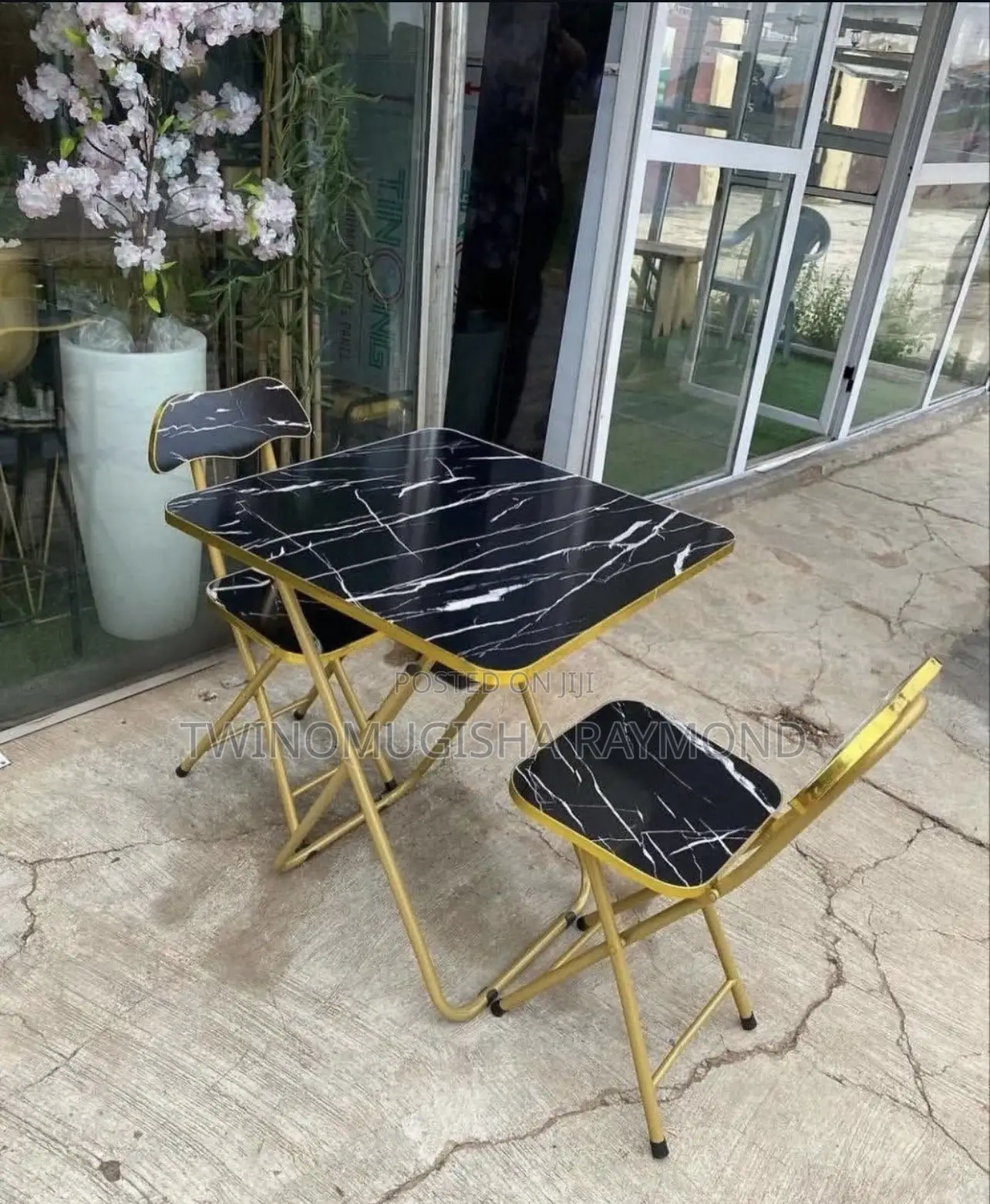 3 Piece Table And 2 Chairs
