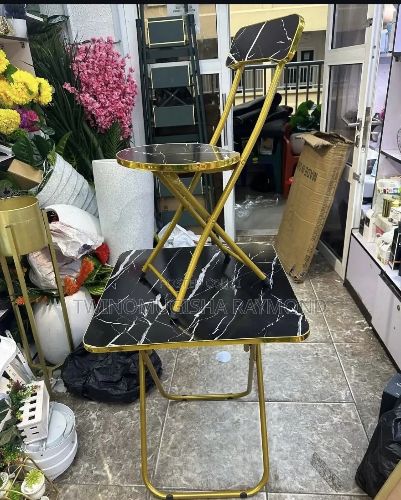 3 Piece Table And 2 Chairs
