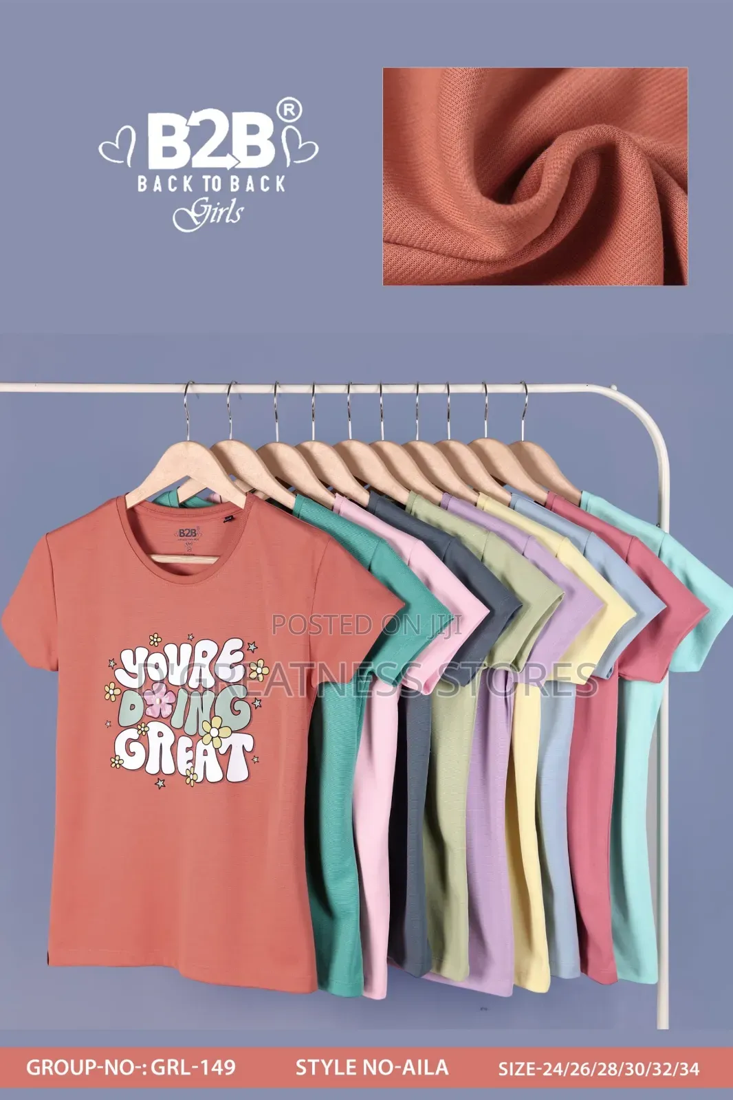 Girls Classy Cotton Tops 2yrs -10yrs