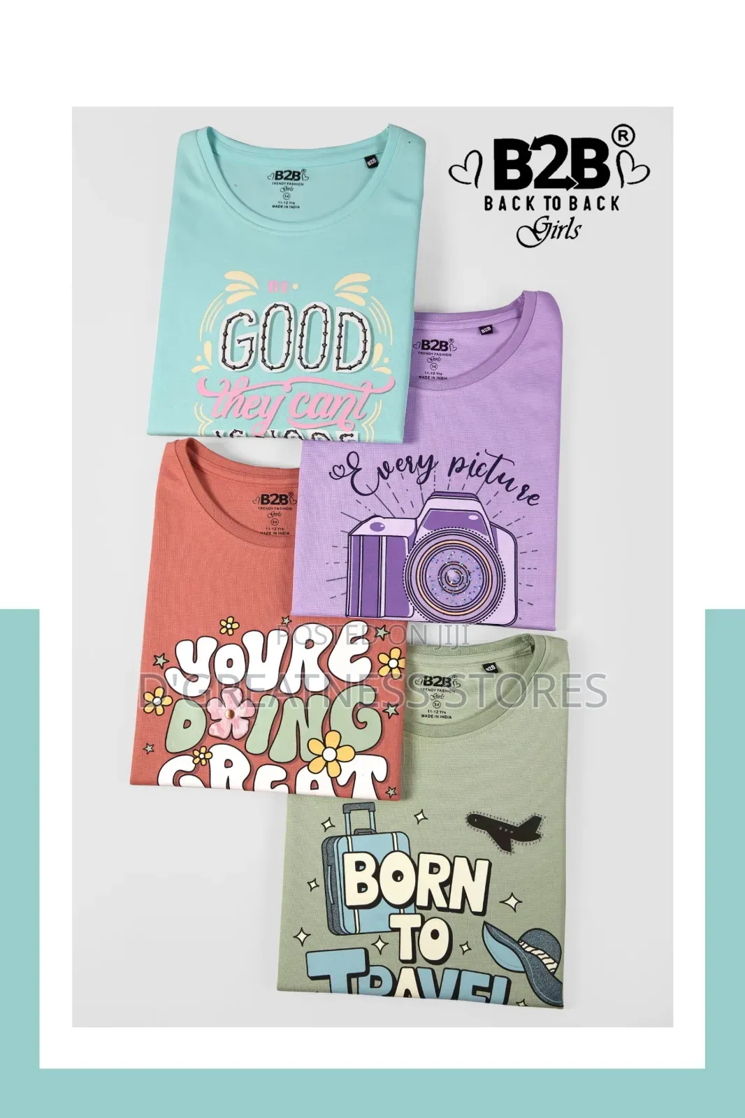 Girls Classy Cotton Tops 2yrs -10yrs