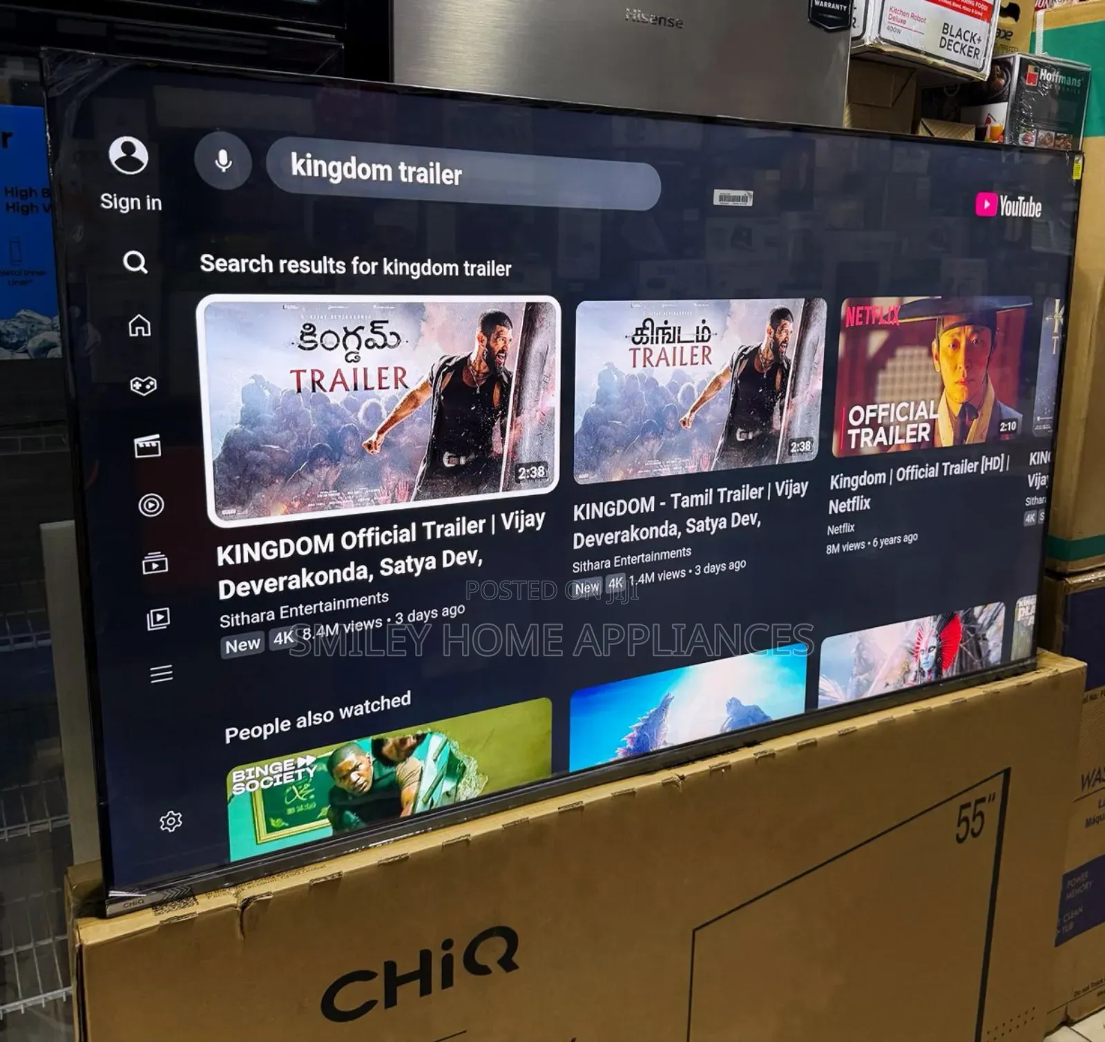 20% Discount Price on Chiq 55inches Qled4k Google Android Tv