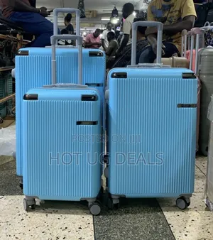 Set Of 3pcs Plastic Travel Waterproof Suitcase (S, M, L)