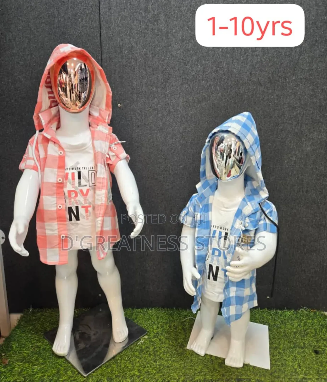 Checked Hoody Boys Shirts ( 1yr -10yrs )