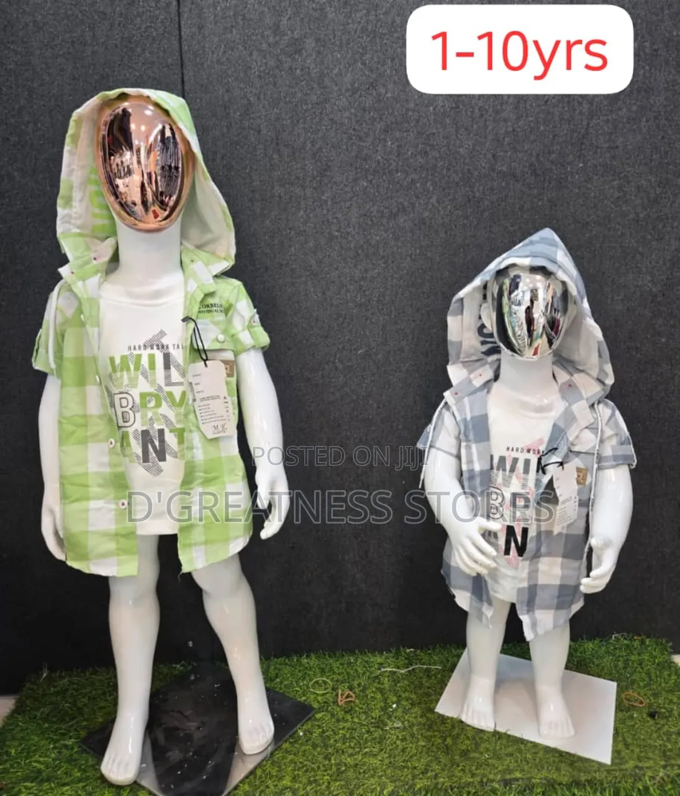 Checked Hoody Boys Shirts ( 1yr -10yrs )